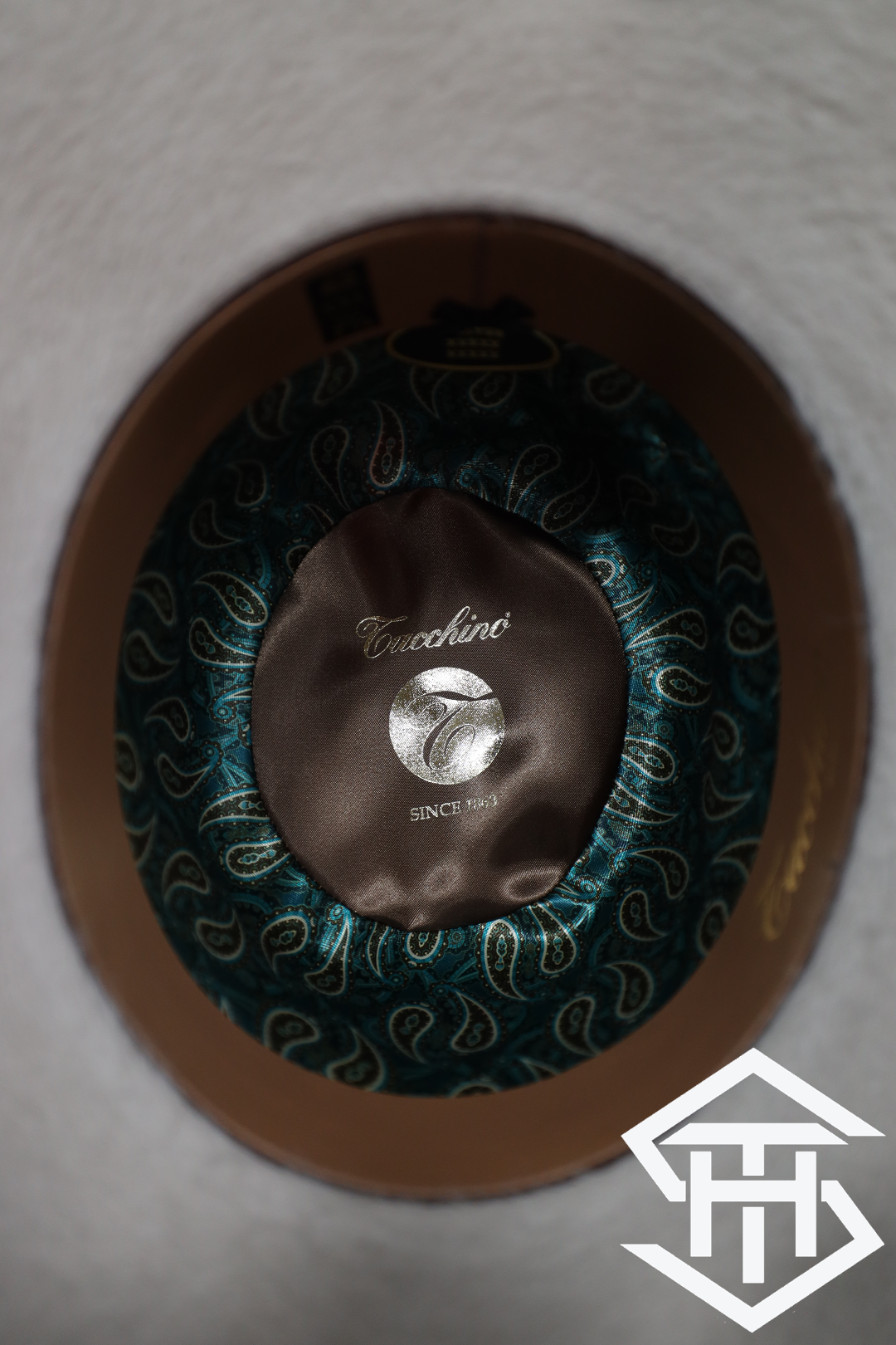 10X "Bone"  Tacchino Hat Co. Grizzly 6in. Regular Crown/ 4in Brim