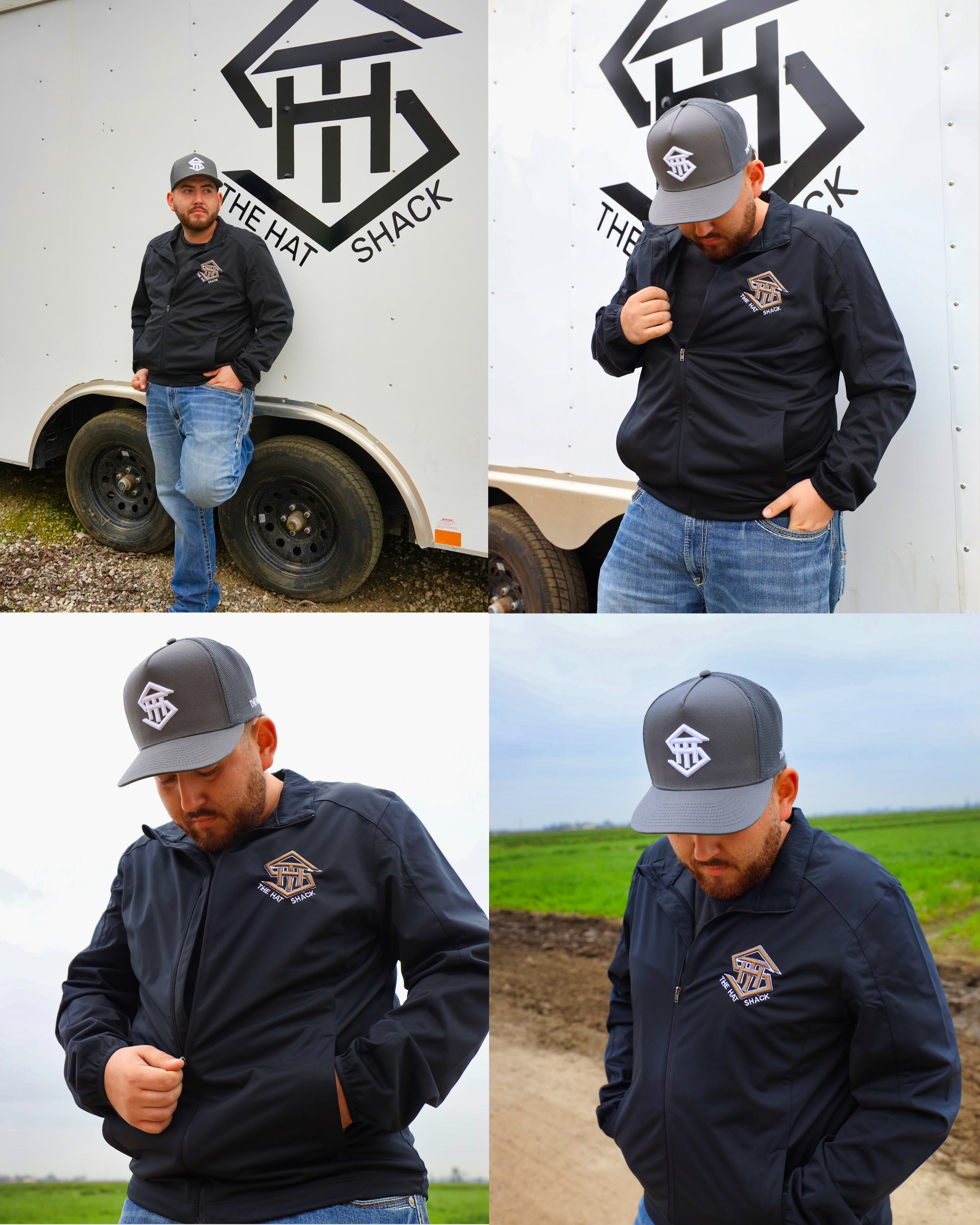 THS Black / Bronze Wind-Breaker Jacket