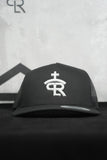 RLP Black/White Logo 2 Flatbill Snapback
