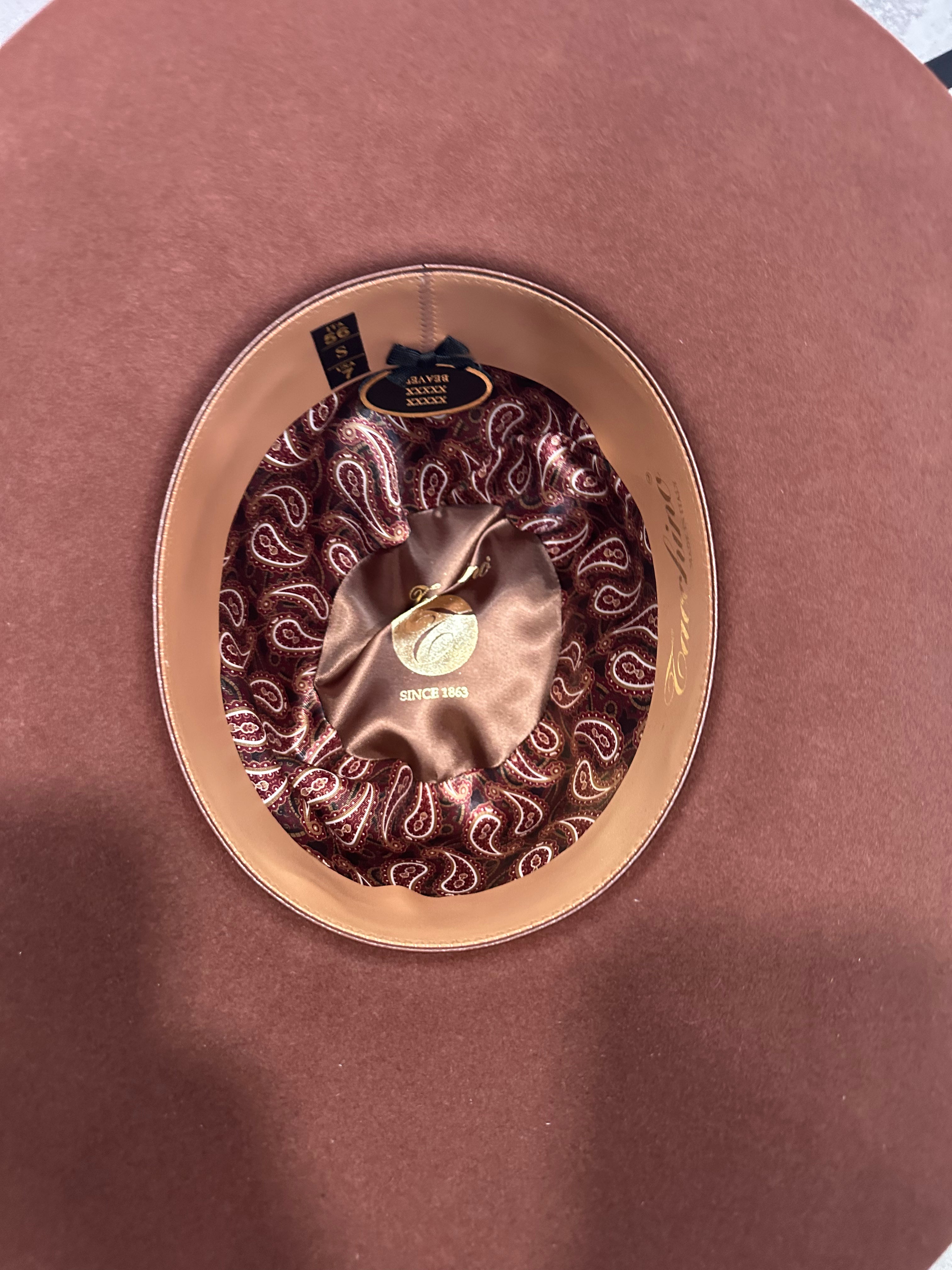 Tacchino Hat Co 10x Rust 6in Crown / 4.5in Brim