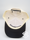 Hatshack cream/black curved bill ball cap
