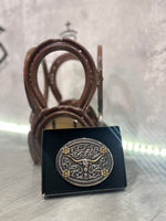 Montana Attitude Buckle Wildflower Longhorn
