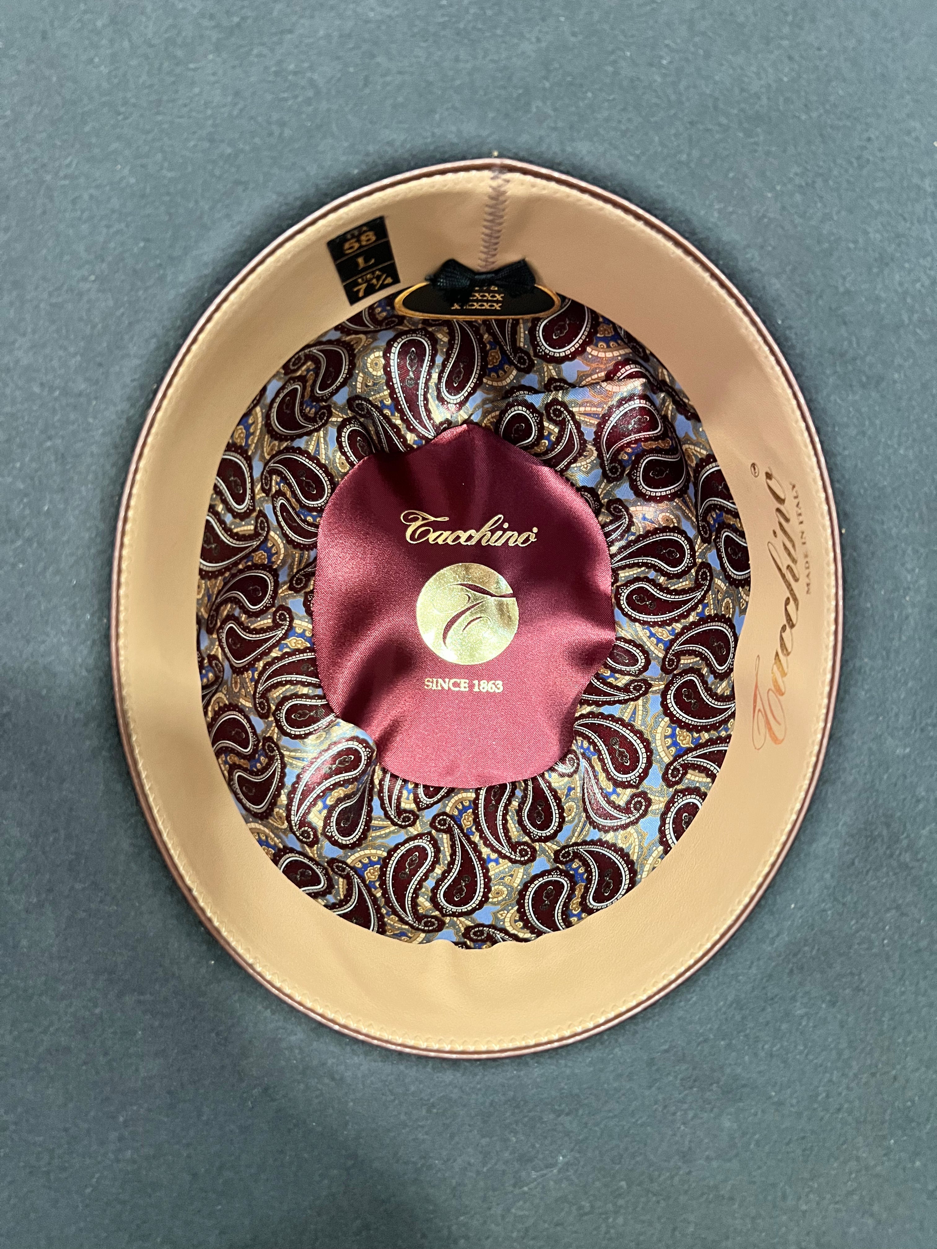 Tacchino Hat Co 10x Gunmetal Regular Crown/ 4.5in Brim