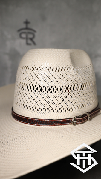 Tooled Leather Hatband 06