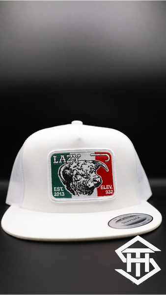 Lazy J Ranch White Mexico Elevation Classic Five Panel Trucker Hat