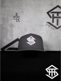 THS White / Charcoal Logo Flatbill Snapback