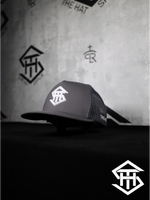 THS White / Charcoal Logo Flatbill Snapback