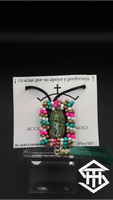 AH Emerald Green / Pink Virgencita Single - Sided  Escapulario