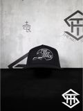 THS Black / White Pro Logo Flatbill Snapback