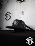 THS Black / White Pro Logo Flatbill Snapback