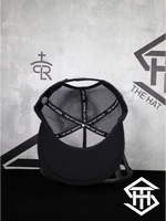 THS Black / White Pro Logo Flatbill Snapback