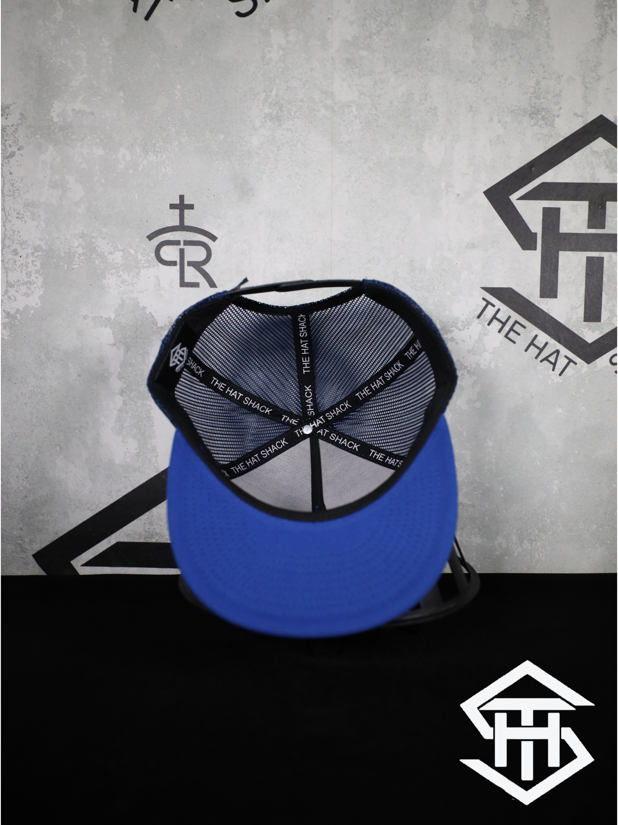 THS " White / Blue " Logo Flatbill Snapback