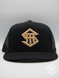 THS Black / Navajo Logo Flatbill Snapback