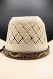 Twister Tooled Hat band " Sunflower"
