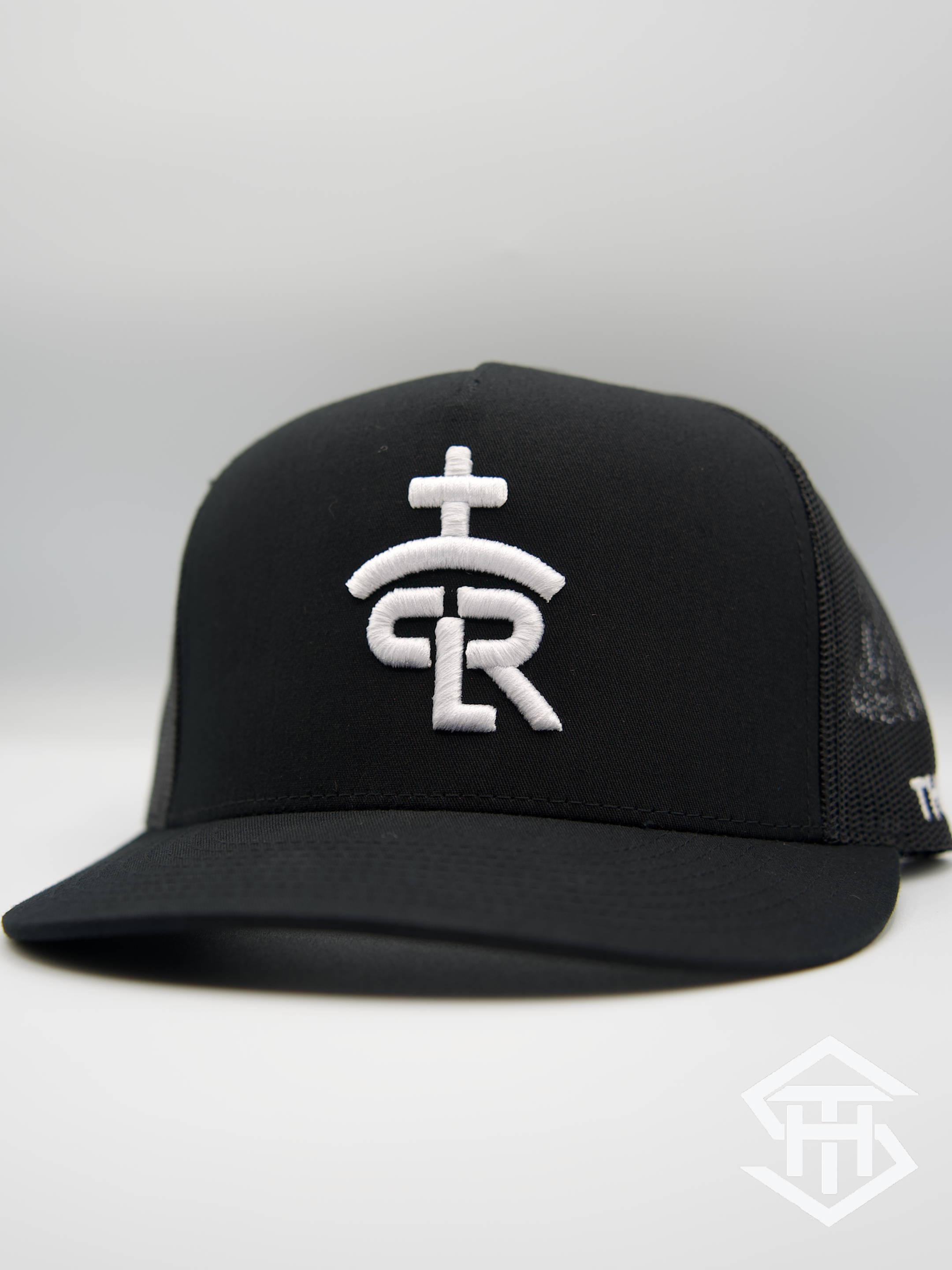 RLP Black/White Logo Flatbill Snapback