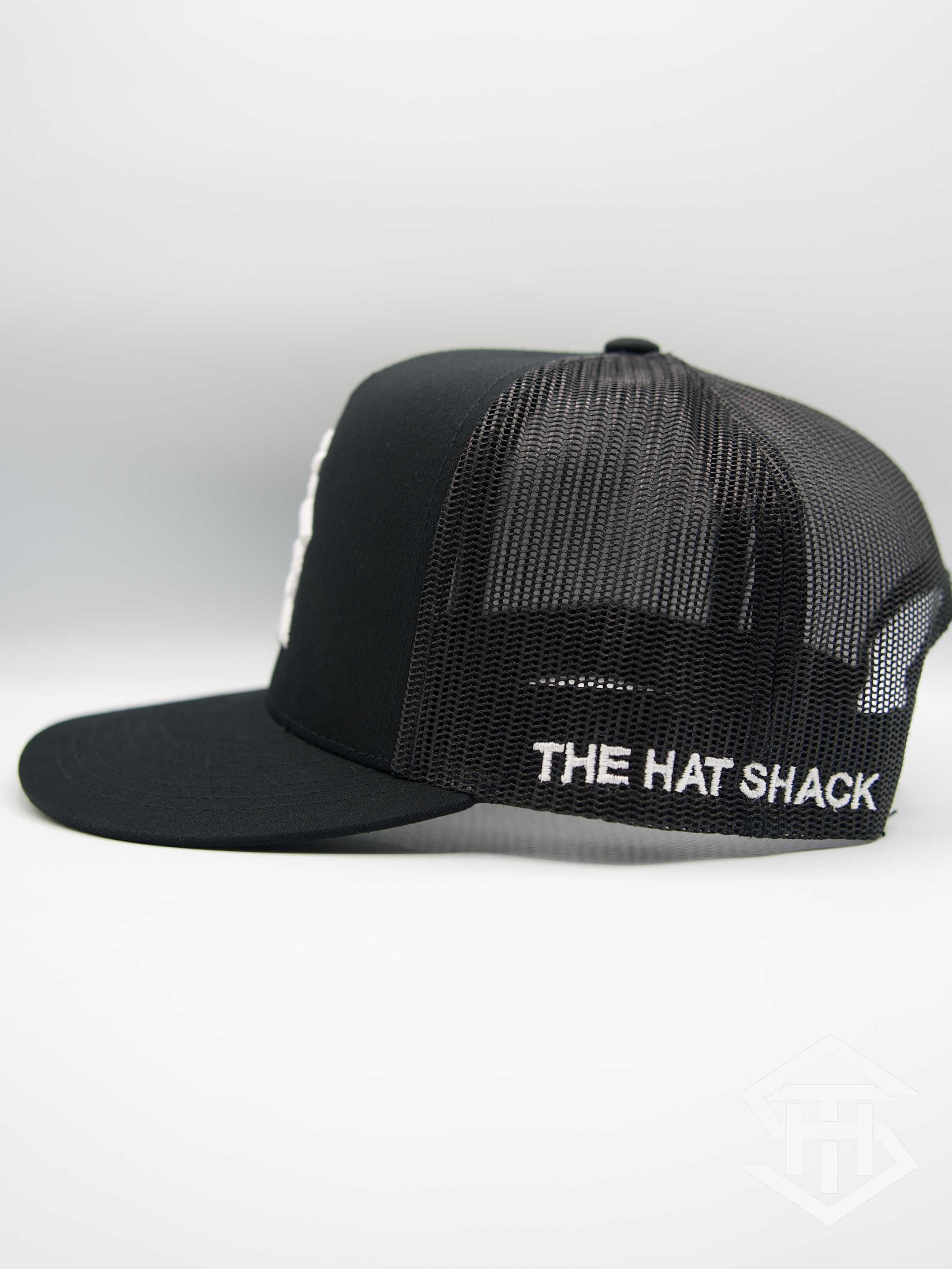 RLP Black/White Logo Flatbill Snapback