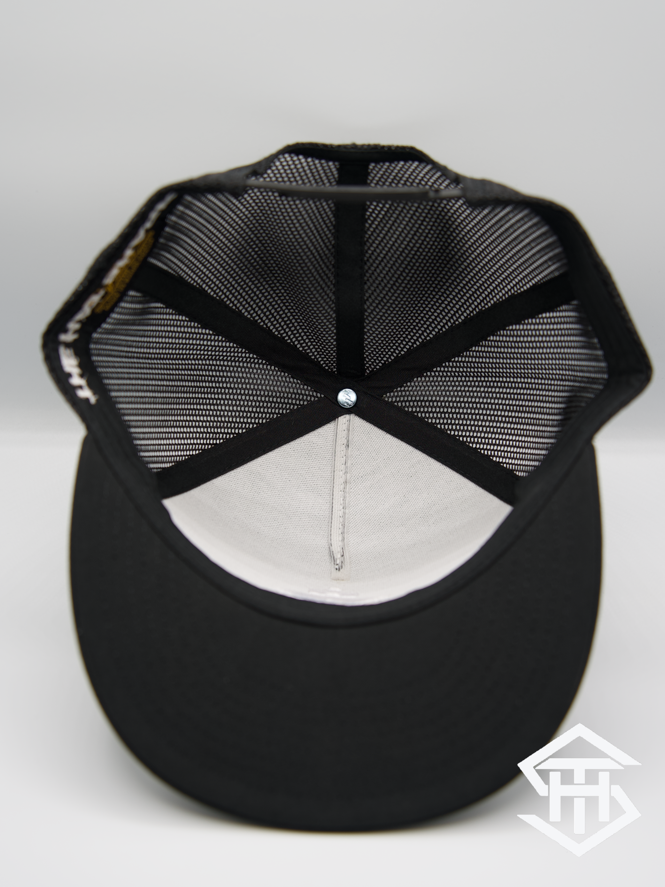 RLP Black/White Logo Flatbill Snapback