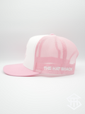 THS Pink / White Logo 2 Flatbill Snapback