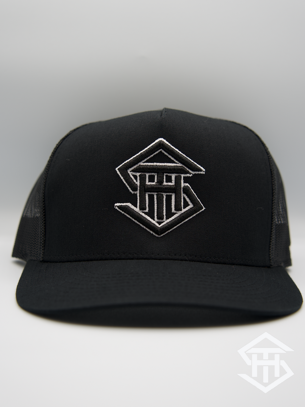 THS Black/White Logo 2 Flatbill Snapback