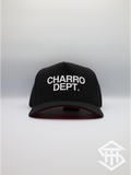 Charro Dept.  Black / Red Bottom  Performance Snapback