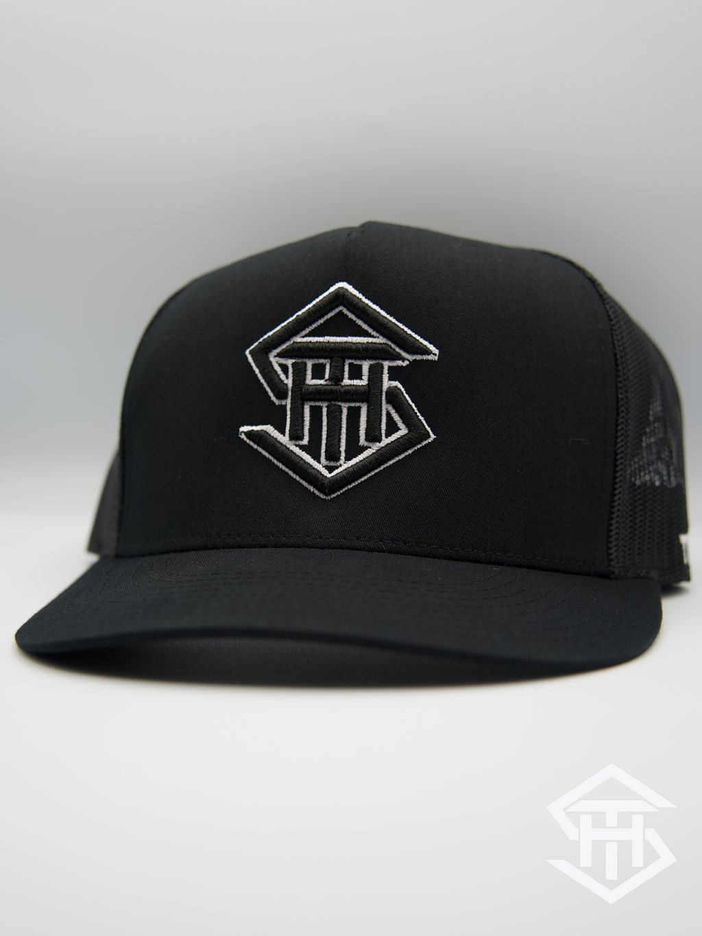 THS Black/White Logo 2 Flatbill Snapback