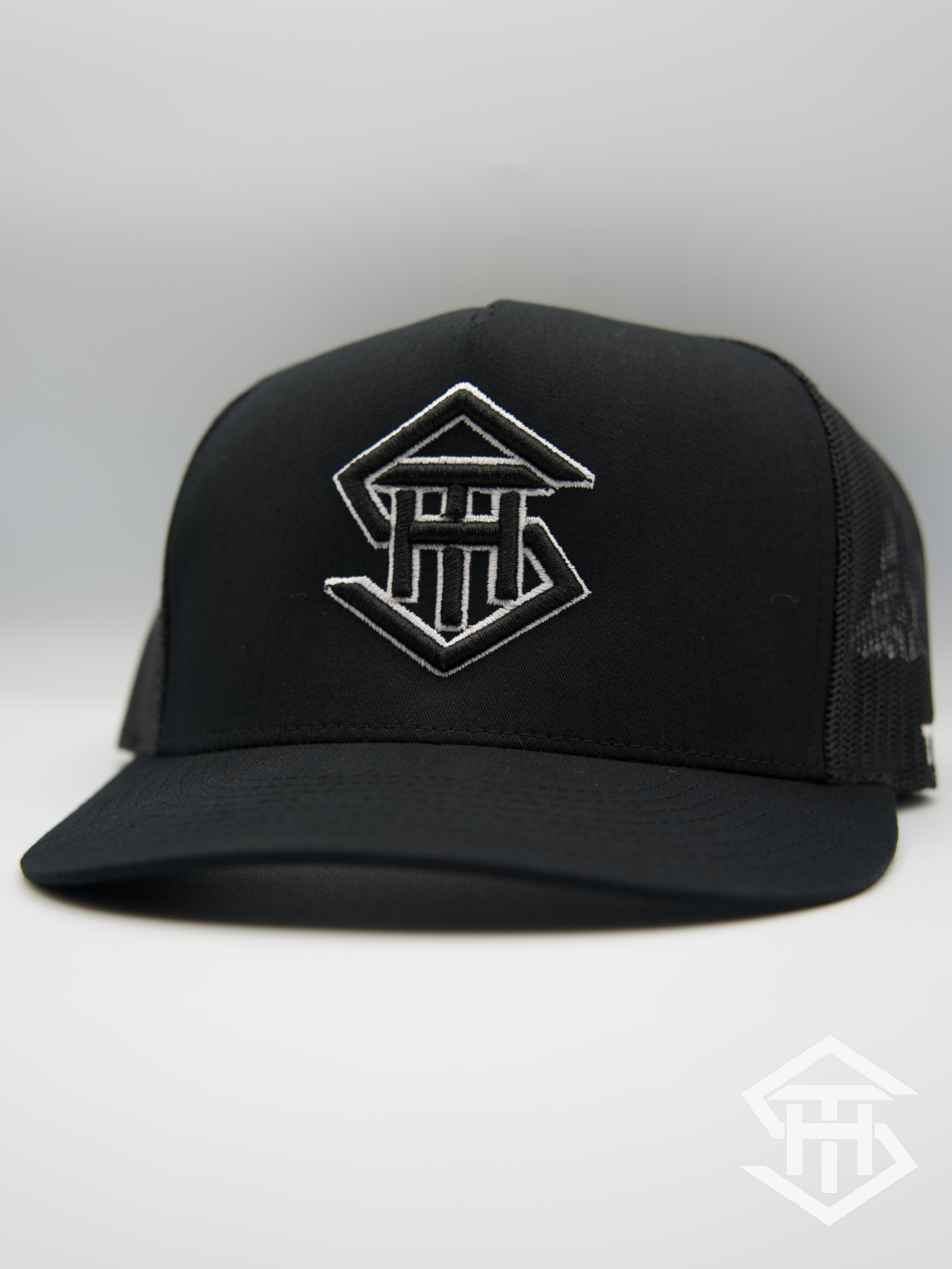 THS Black/White Logo 2 Flatbill Snapback