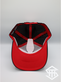 Charro Dept.  Black / Red Bottom  Performance Snapback