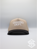 Charro Dept.  Tan / Black  Performance Snapback
