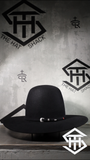 10x Black Tacchino Hat Co Tall Crown / 4.25in Brim