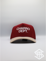 Charro Dept. Burgundy / Tan Performance Snapback