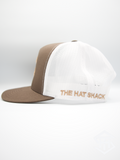 THS Brown / White Logo 2 Flatbill Snapback