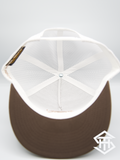 THS Brown / White Logo 2 Flatbill Snapback