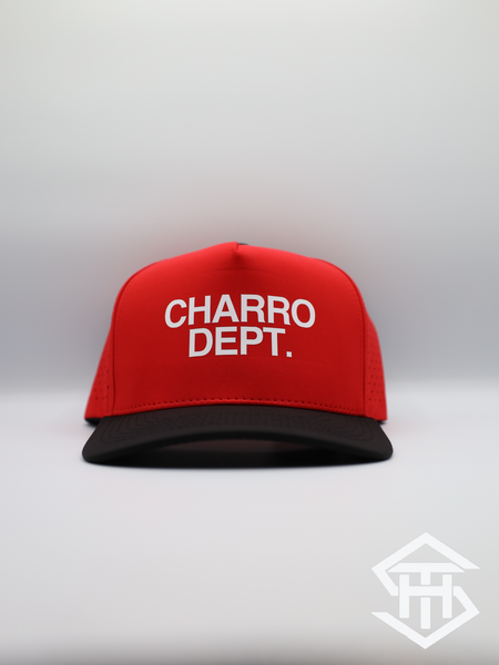 Charro Dept.  Red / Black  Performance Snapback