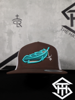 Ranchers Hat Co. Feathered Outlaw - Brown/Turquoise Feather