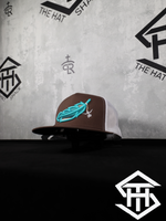 Ranchers Hat Co. Feathered Outlaw - Brown/Turquoise Feather