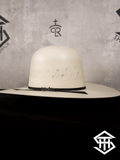 Cuernos Chuecos " Randado Flower " 6in. Crown / 4.25in. Brim Straw Hat