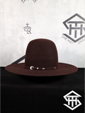 10x Black Cherry Tacchino Hat Co. 7in Crown / 4.25in Brim