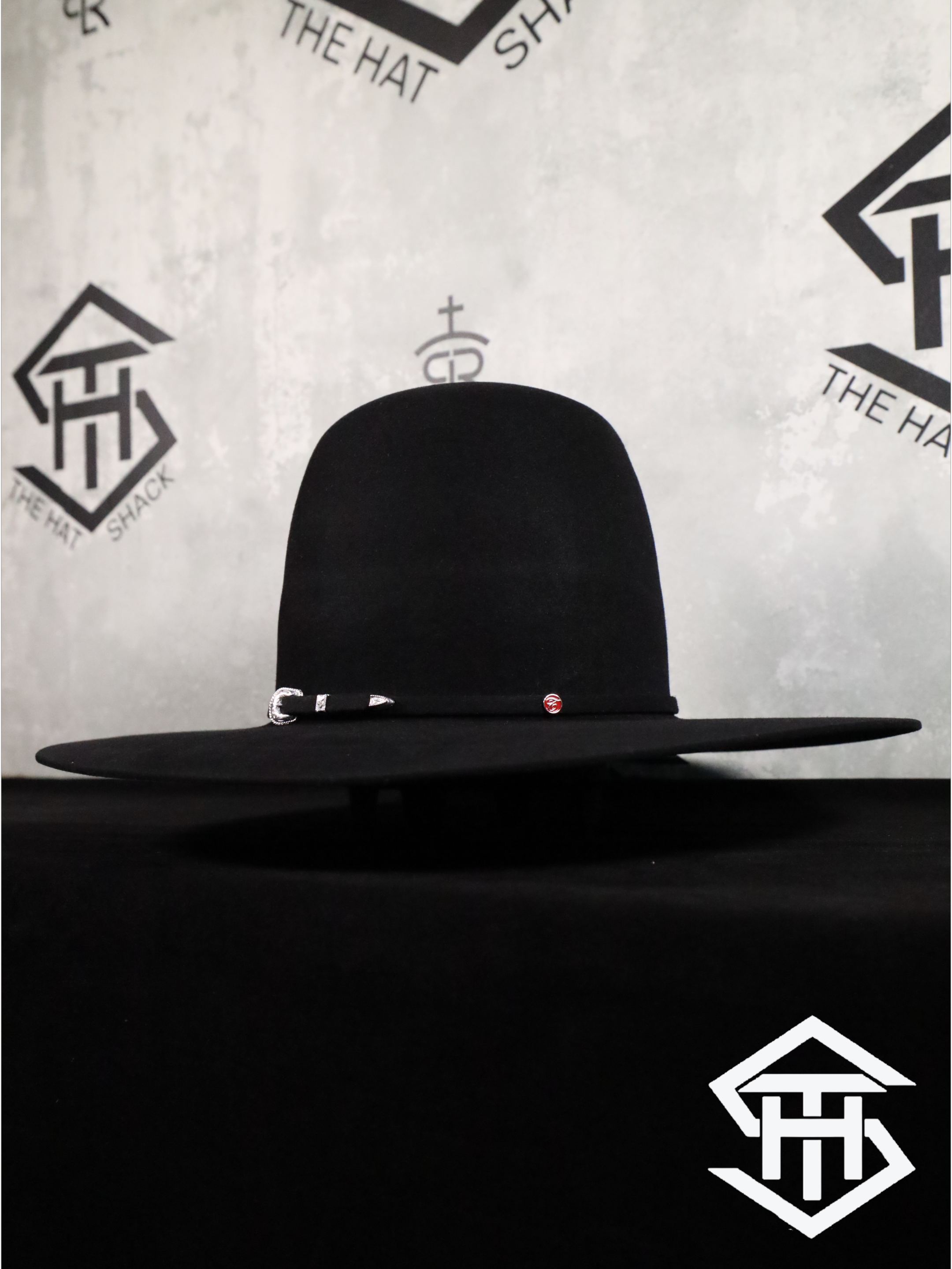 6x Black Tacchino Hat Co. 7in Tall Crown/ 4.25in Brim