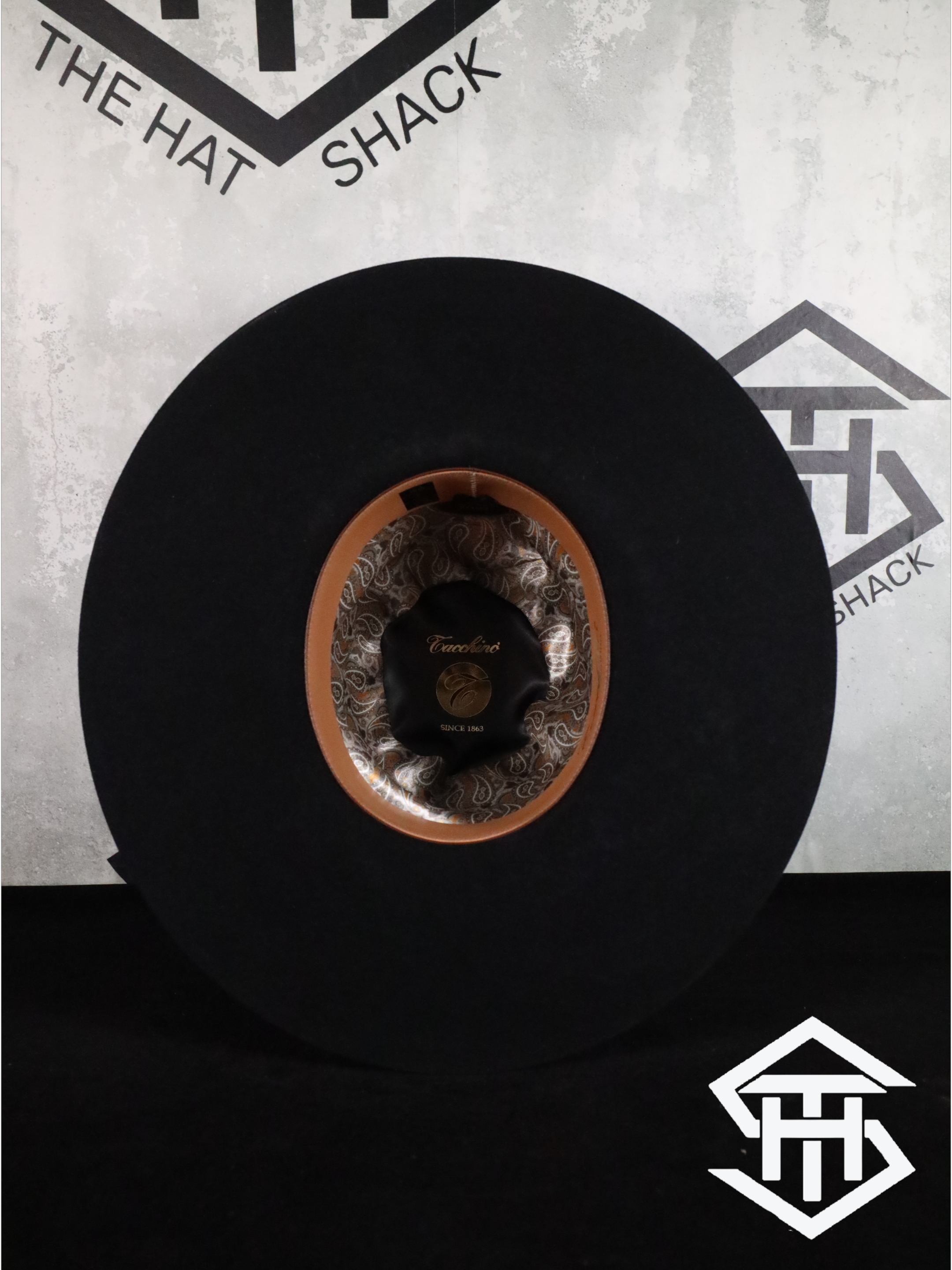 6x Black Tacchino Hat Co. 7in Tall Crown/ 4.25in Brim