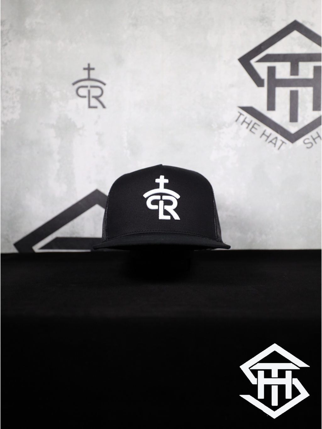 RLP Black/White Logo 2 Flatbill Snapback