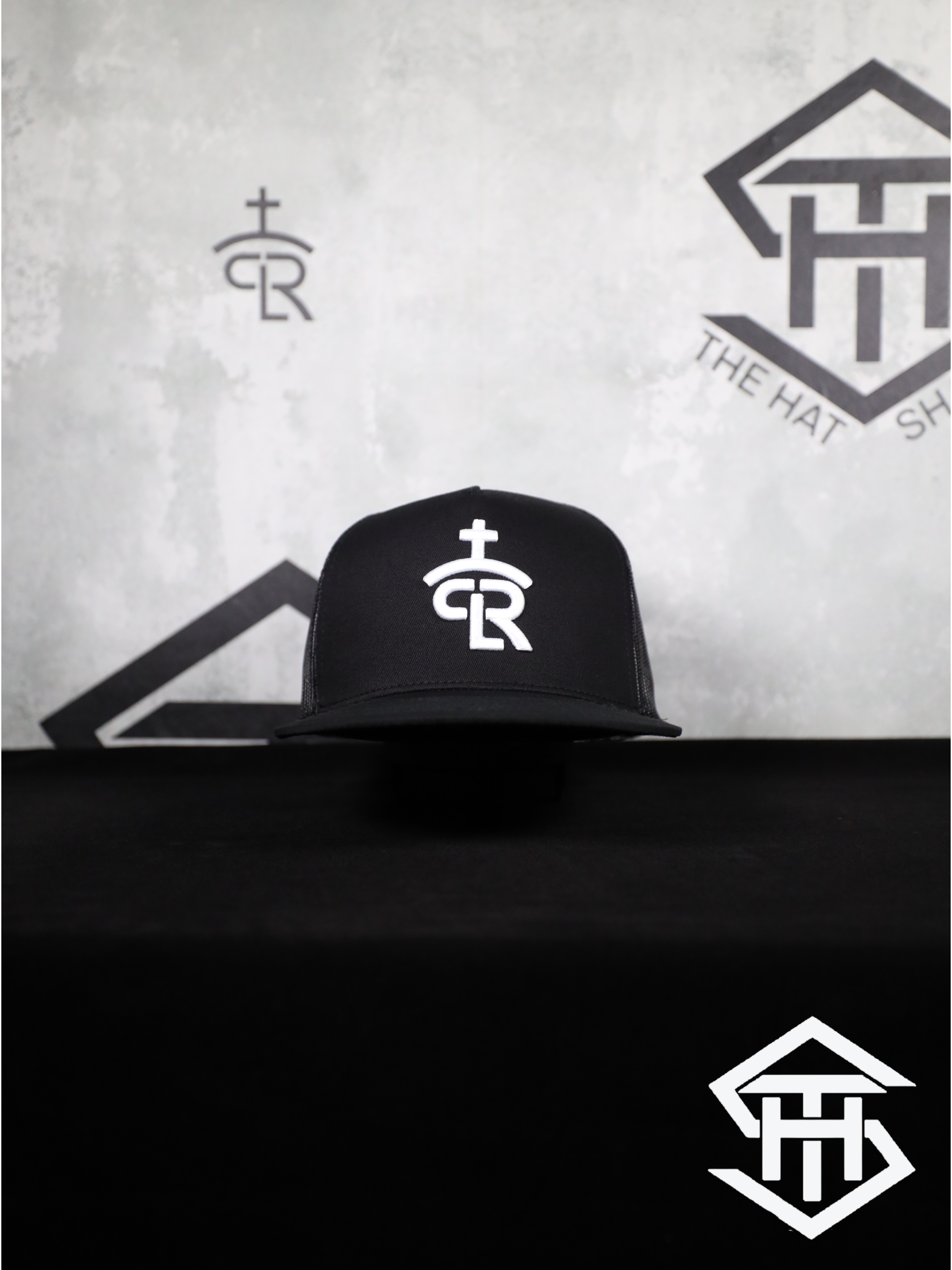 RLP Black/White Logo 2 Flatbill Snapback