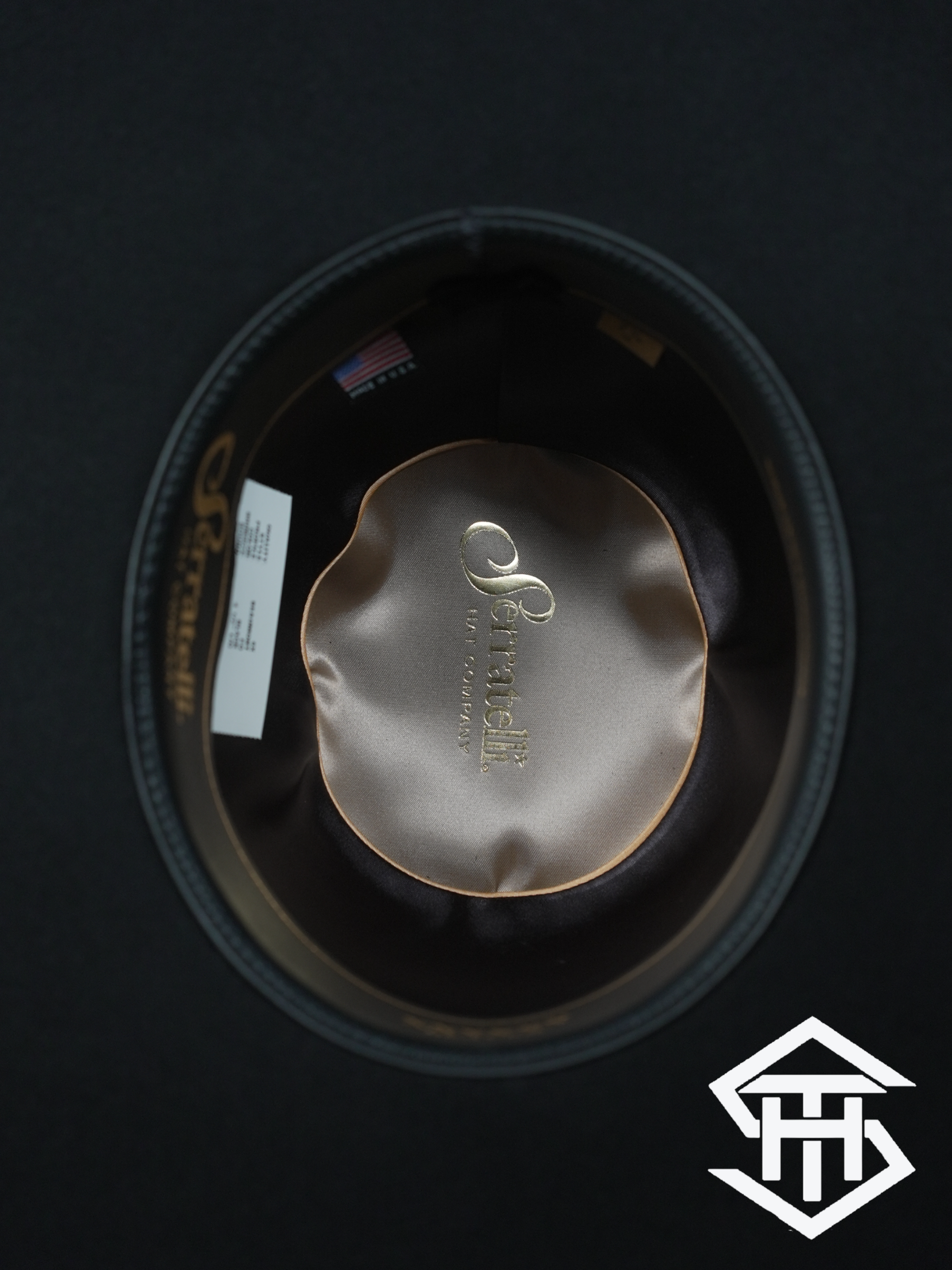 Serratelli 6x Black Regular Crown / 4.5in. Brim Felt Hat