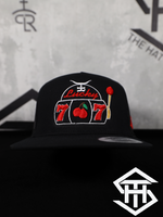Ranchers Hat Co. " Lucky 7 " Flatbill Trucker Snapback Blk