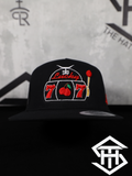 Ranchers Hat Co. " Lucky 7 " Flatbill Trucker Snapback Blk