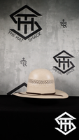 THS " Trigo " 7in. Crown / 3.5in. Brim Straw Hat