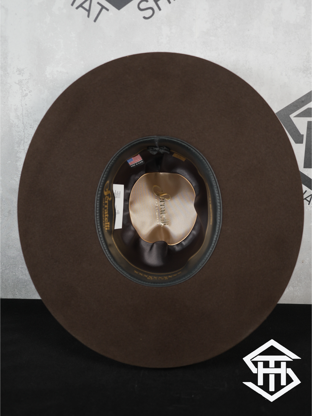 Serratelli 10x Chocolate Regular Crown / 4.5in. Brim Felt Hat