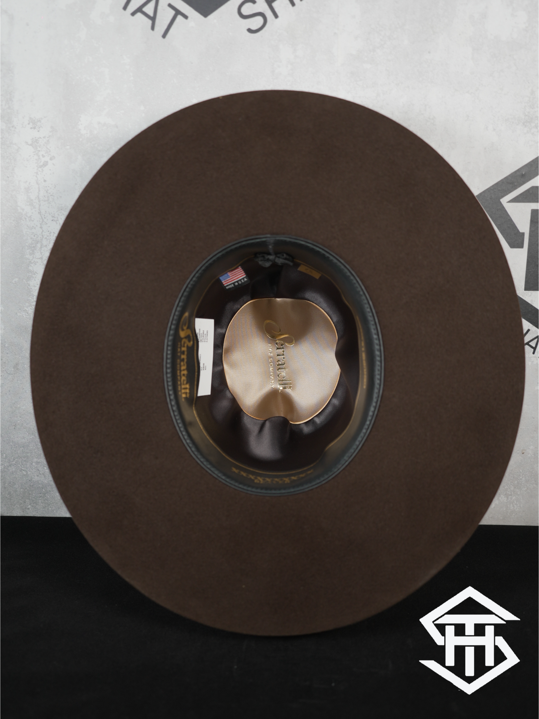 Serratelli 10x Chocolate Regular Crown / 4.5in. Brim Felt Hat