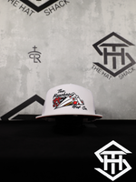 Ranchers Hat Co. " 21 Blackjack " Flatbill Trucker Snapback White