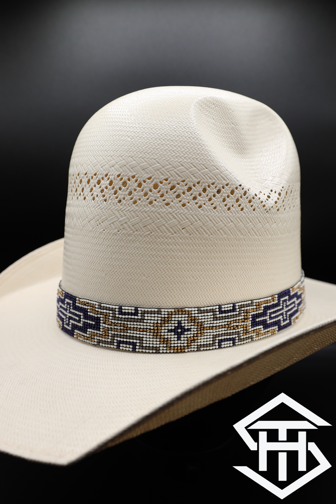 Elastic Beaded Hatband 068
