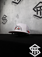 Ranchers Hat Co. " 21 Blackjack " Flatbill Trucker Snapback White